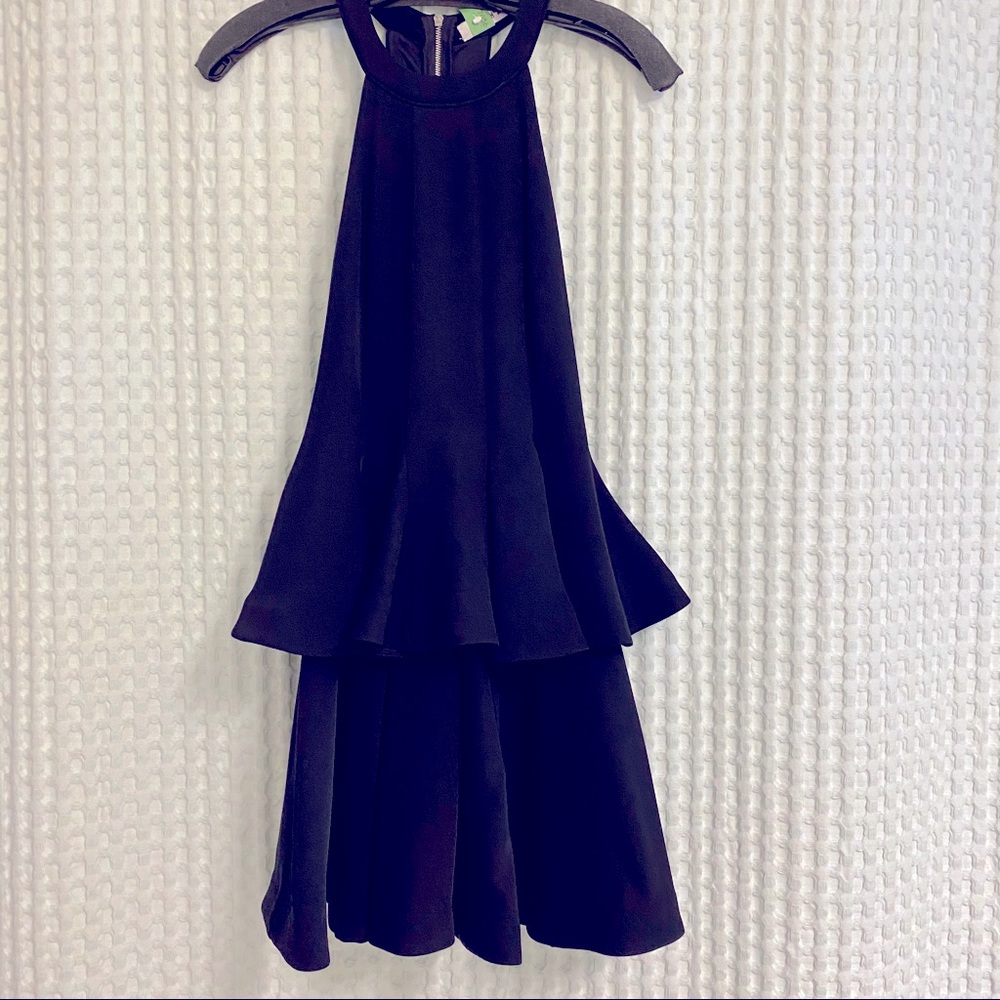 Elizabeth & James twirly black cocktail dress